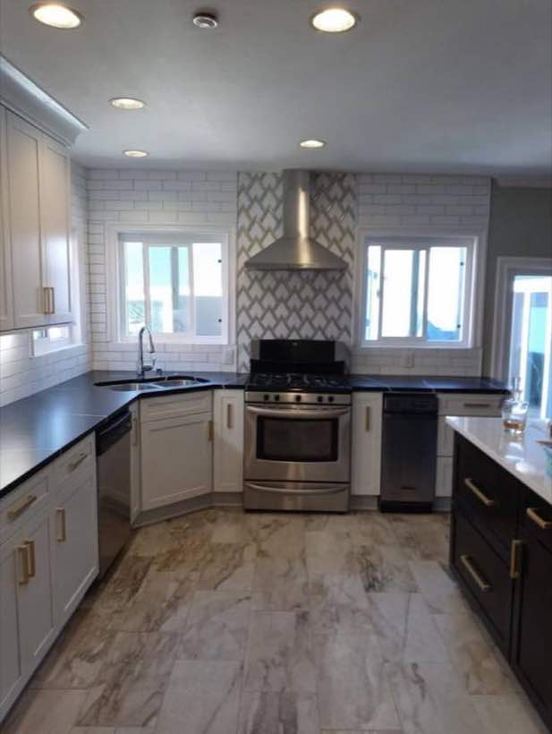 Kitchen tile work